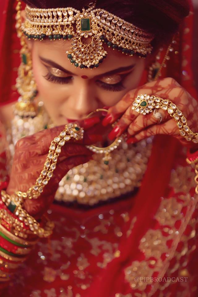 Reception Bride: Stunning Indian Wedding Outfit